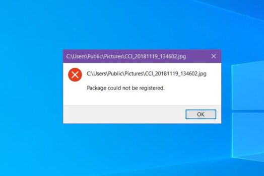 解決：照片錯誤程序包無法在Windows 10上註冊