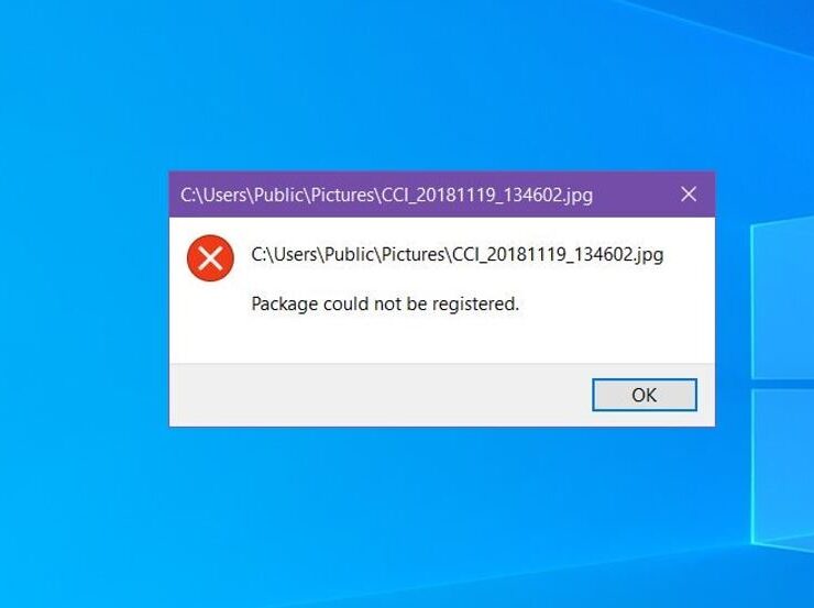 解決：照片錯誤程序包無法在Windows 10上註冊