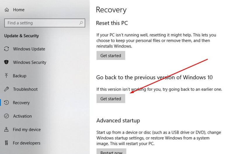 如何回滾或卸載Windows 10版本20H2