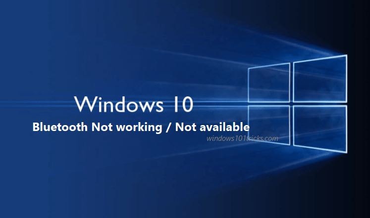 解決：此設備上的藍牙不可用Windows 10版本2004
