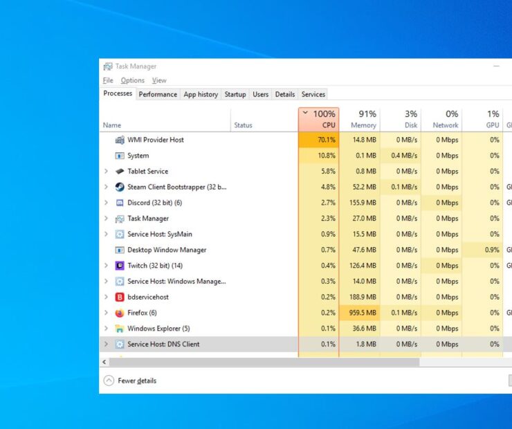 已解決：WMI提供程序主機（wmiprvse.exe）CPU使用率高[Windows 10]