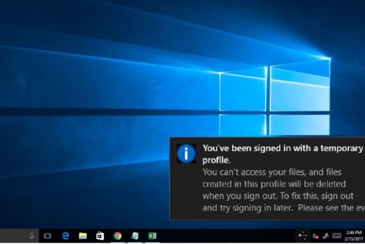 如何修復Windows 10上的臨時配置文件登錄錯誤