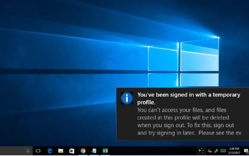 如何修復Windows 10上的臨時配置文件登錄錯誤