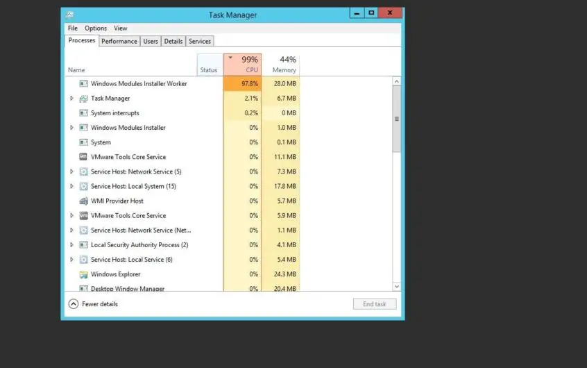 Windows 10上的Windows Modules Installer Worker高CPU使用率