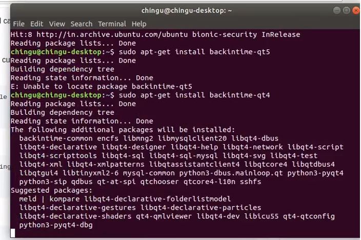 在 Ubuntu 上安裝 BackIn time