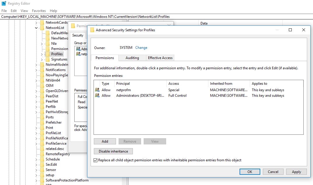 調整Windows註冊表編輯器中的連接錯誤