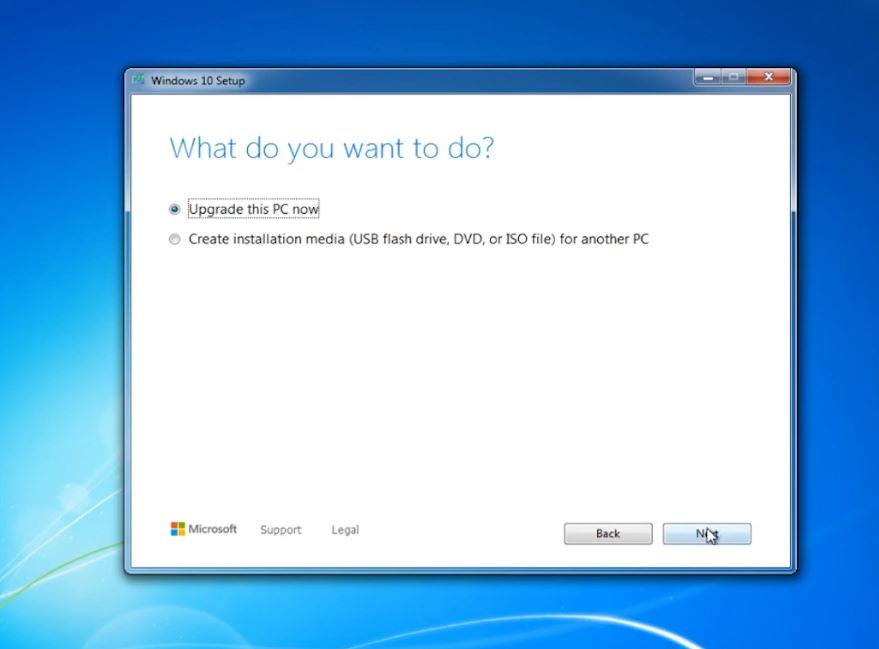 升級此PC Windows 7