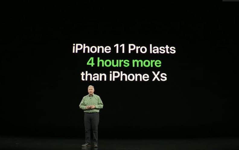 iPhone 11提供更長的電池壽命