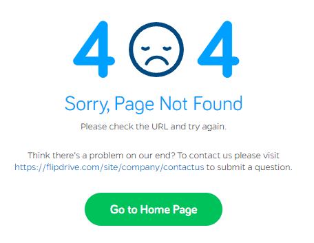 FlipDrive審核幫助頁面404