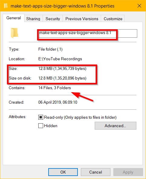 文件夾屬性 Windows 10