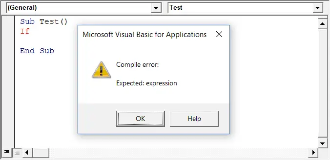 Visual Basic 編輯器選項中的自動語法檢查