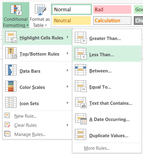 Excel 面試問題 - 條件格式