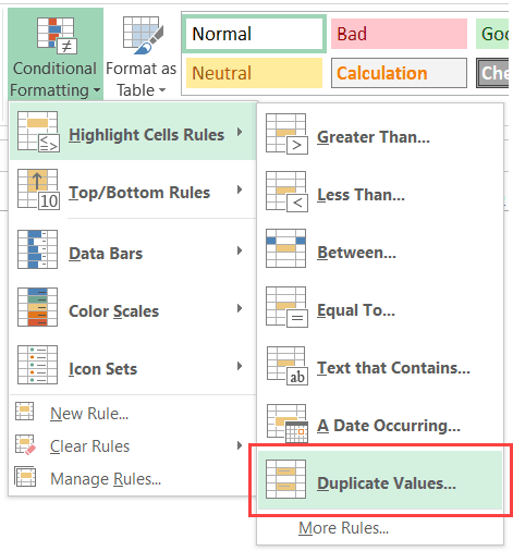 Excel 面試問題 - 突出顯示重複項