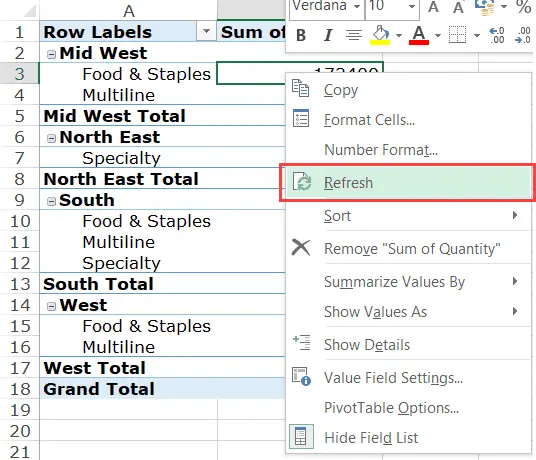 Excel 面試題 - 刷新數據透視表
