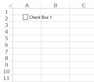 在 Excel 中插入複選框 - 更改標題文本