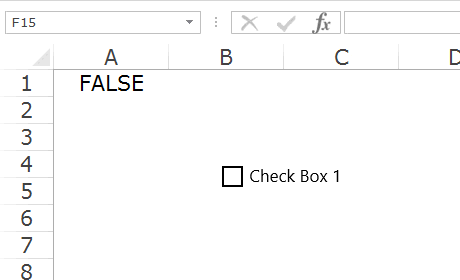 Excel 複選框現在鏈接到單元格 A1