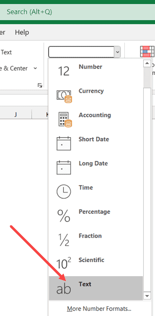 Seleziona le opzioni di formattazione del testo