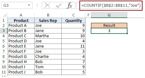在 Excel COUNTIF 函數中使用多個文本條件