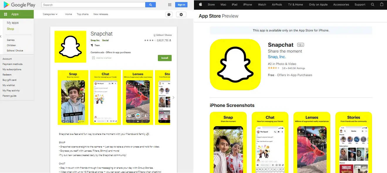 Snapchat 應用程序。 最好的 9 個有趣的照片效果應用程序