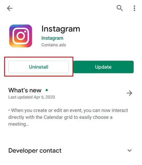重新安裝 Instagram