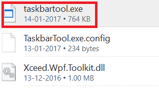 雙擊taskbartool.exe。 如何在 Windows 10 中使任務欄透明