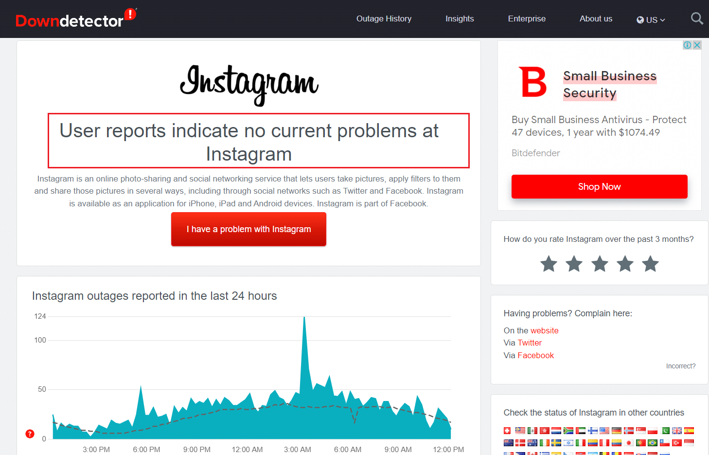 downdetector instagram 搜索沒有投訴。 修復 Instagram 故事不工作錯誤
