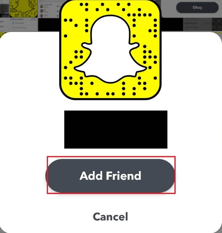 點擊添加朋友。 如何查看 Snapchat 關注者數量