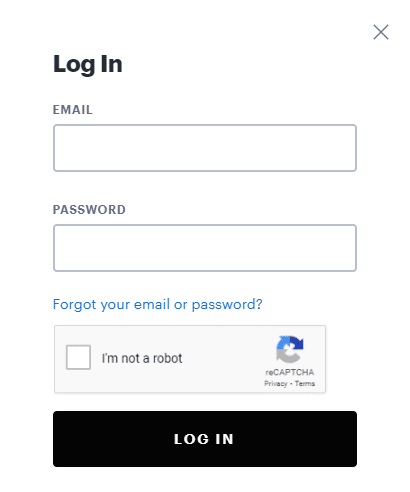 輸入您的登錄憑據，然後單擊“登錄”按鈕繼續。 修復 Hulu 錯誤代碼 P-dev302
