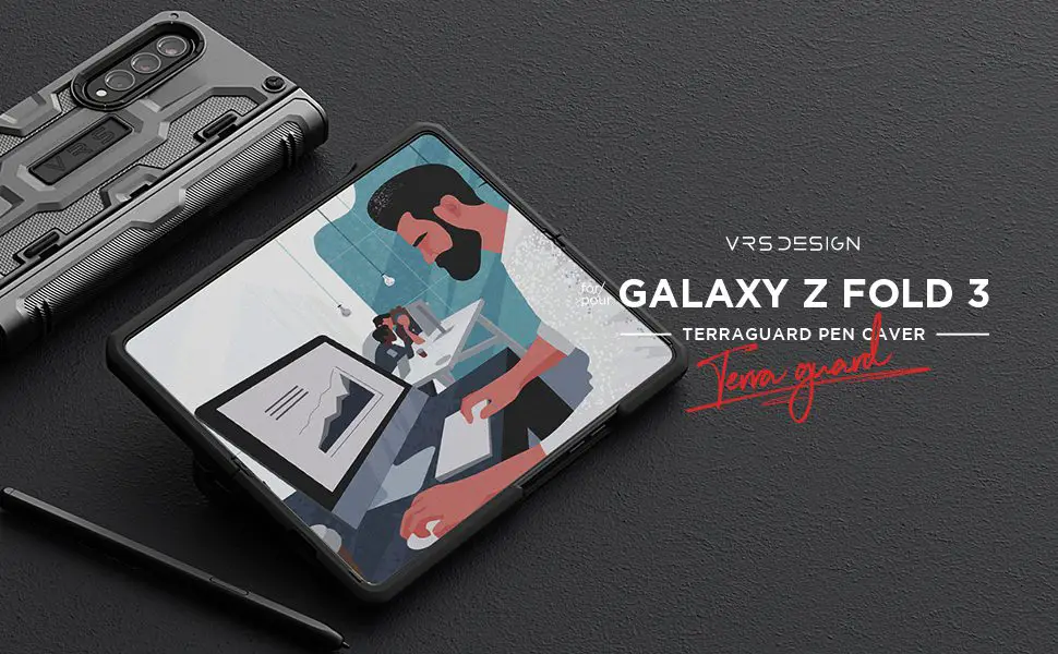 帶 S Pen 的最佳 Galaxy Z Fold 3 手機殼 - VRS 設計