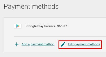Изменить способ оплаты Google Play