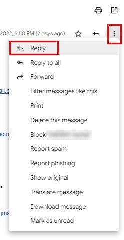 回复 Gmail