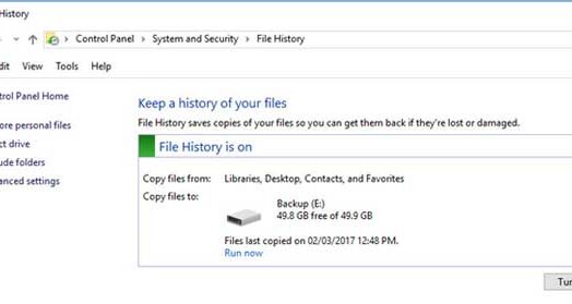 Windows 10 파일 히스토리 복원: 삭제된 파일 검색