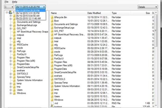Τρόπος χρήσης του Shadow Explorer: Αναζήτηση προηγούμενων εκδόσεων αρχείων